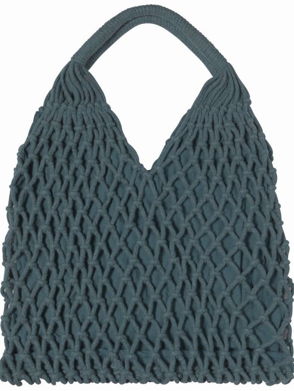 Heirloom Lagoon Macrame Tote Bag